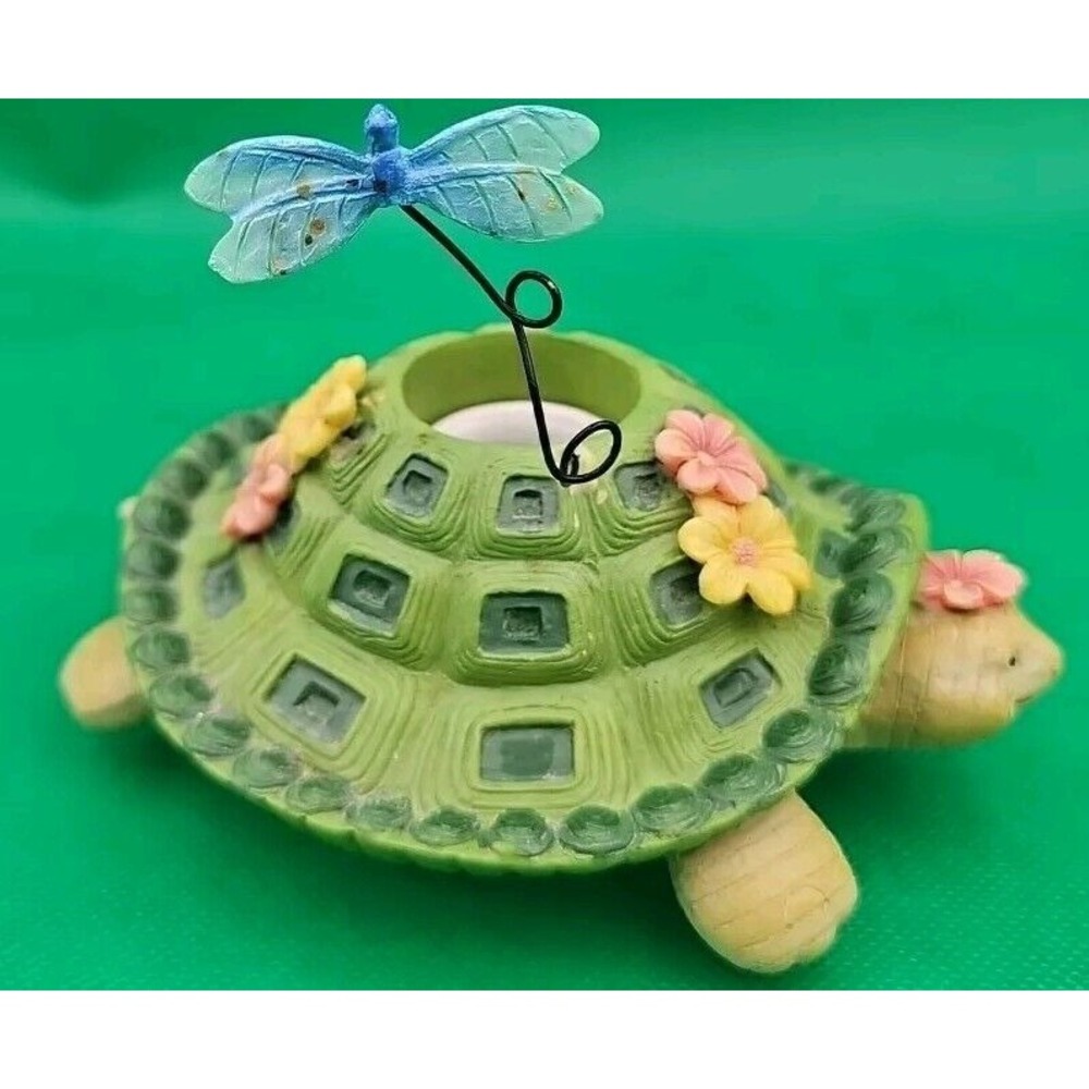 Candle Capper Turtle Garden Flowers Dragonfly Virginia Candle Co. Candle Topper